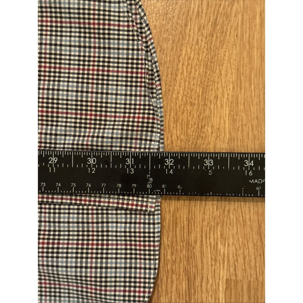 Brooks Brothers 1818 Shirt Mens Large Multicolor Plaid Slim Fit Non-Iron Stretch - Picture 4 of 7